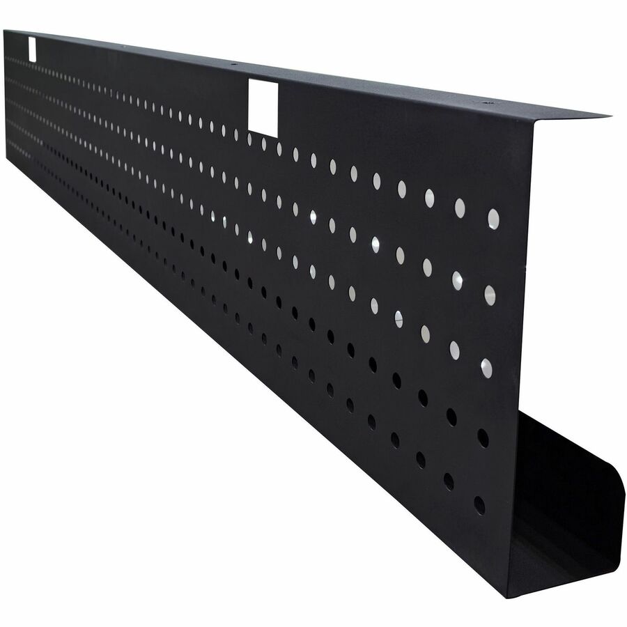 Lorell Invent Training Table Modesty Panel, Steel, Black, 54" W x 3" D x 10" H, 39.37 mil Thickness, 1 Each