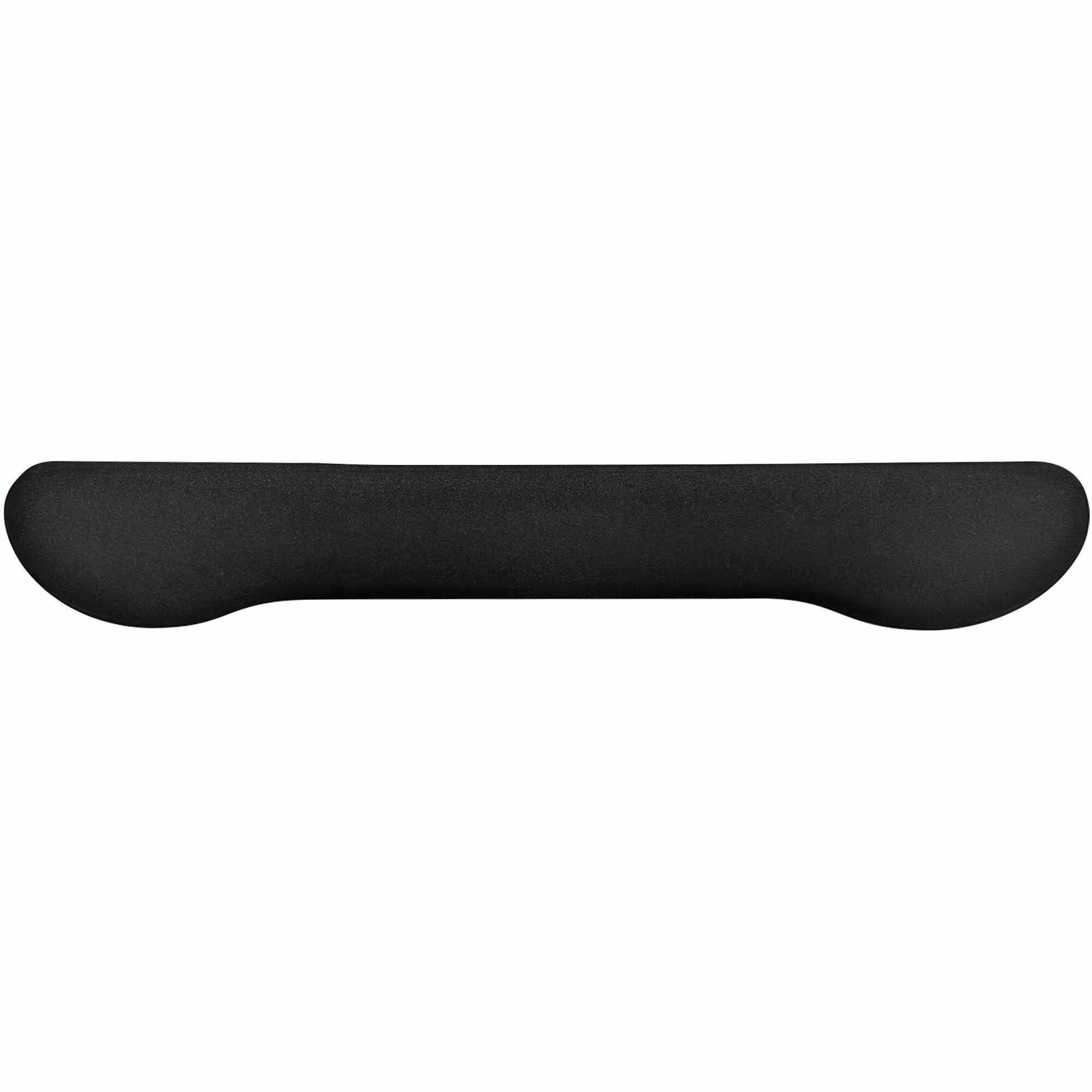 Compucessory Fabric-covered Gel Wrist Rest, Black, Polyurethane Gel, Anti-slip, 0.80" H x 18.50" W x 2.80" D, 1 Each