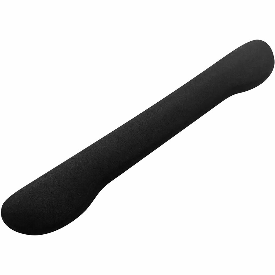 Compucessory Fabric-covered Gel Wrist Rest, Black, Polyurethane Gel, Anti-slip, 0.80" H x 18.50" W x 2.80" D, 1 Each