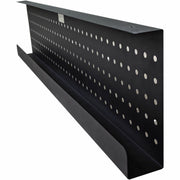 Lorell Invent Training Table Modesty Panel, Steel, Black, 42" W x 3" D x 10" H x 39.37 mil Thick, 1 Each