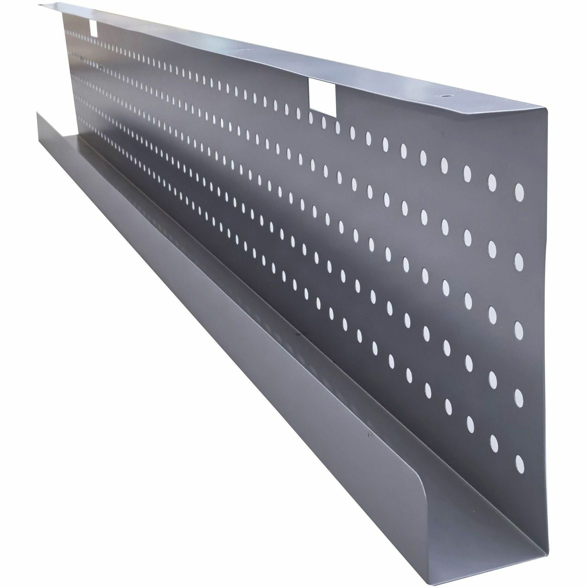 Lorell Invent Training Table Modesty Panel, Steel, Silver, 54" x 3" x 10", 1 Each