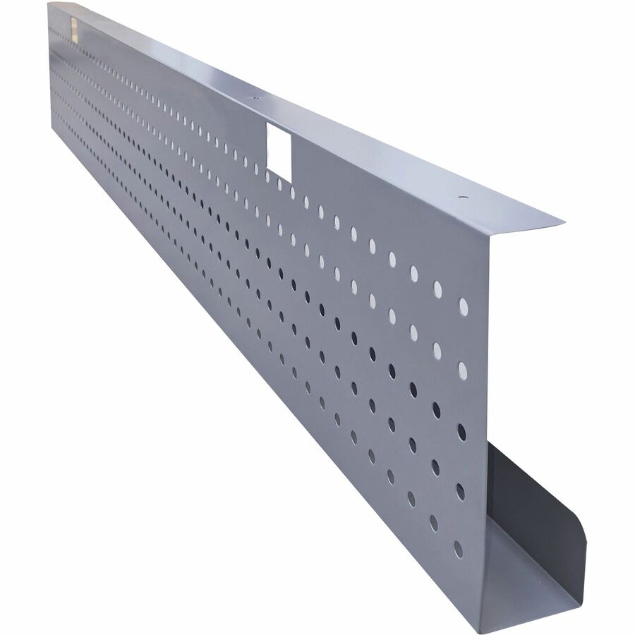 Lorell Invent Training Table Modesty Panel, Steel, Silver, 54" x 3" x 10", 1 Each