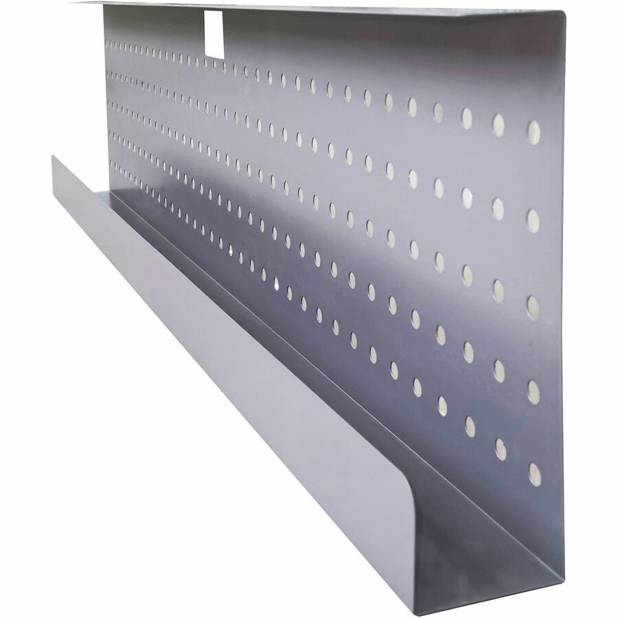 Lorell Invent Training Table Modesty Panel, Steel, Silver, 42" W x 3" D x 10" H x 39.37 mil Thick, 1 Each