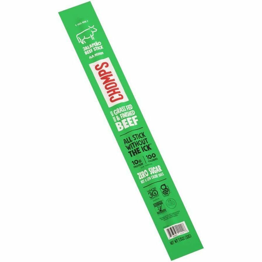 Gluten-free, No MSG, Preservative-free, Dairy-free, Low Sodium, Low Fat - Jalapeno, Beef - 1.15 oz - 24 / Pack