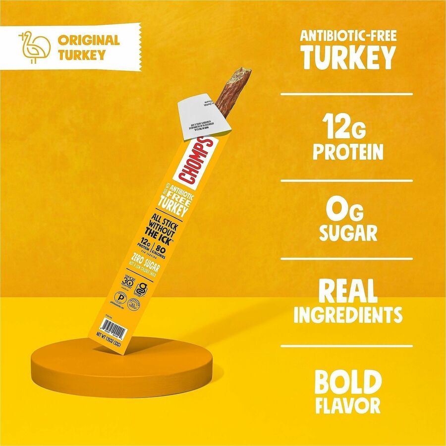 Gluten-free, No MSG, Preservative-free, Dairy-free, Low Sodium, Low Fat - Original Turkey - 1.15 oz - 24 / Pack