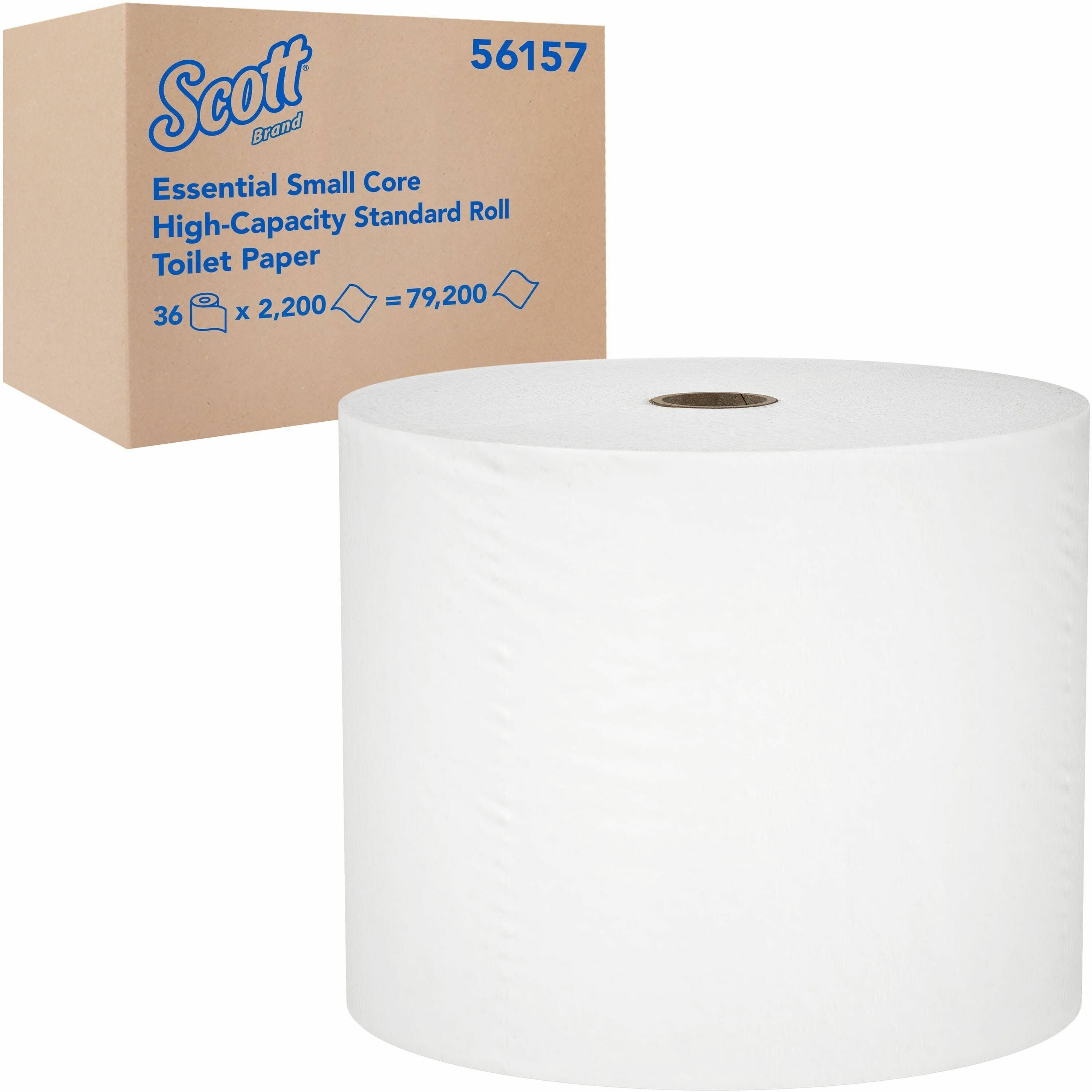 1 Ply - 2200 Sheets/Roll - White - 36 / Carton