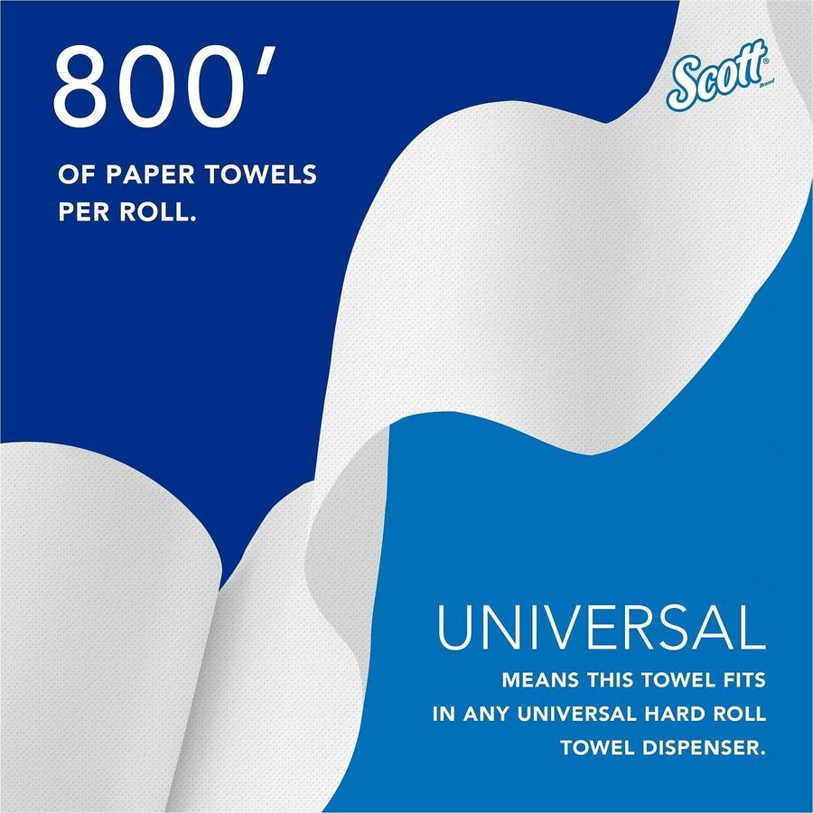 1 1/2" Core - White - Fiber - 6 / Carton