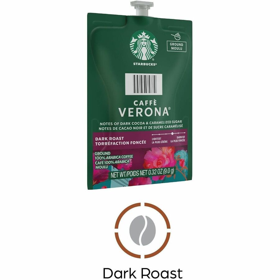 Compatible with Flavia - American, Hot Coffee - Dark - Freshpack - Caffe Verona, Classic, Dark Cocoa - Kosher - 76 / Carton