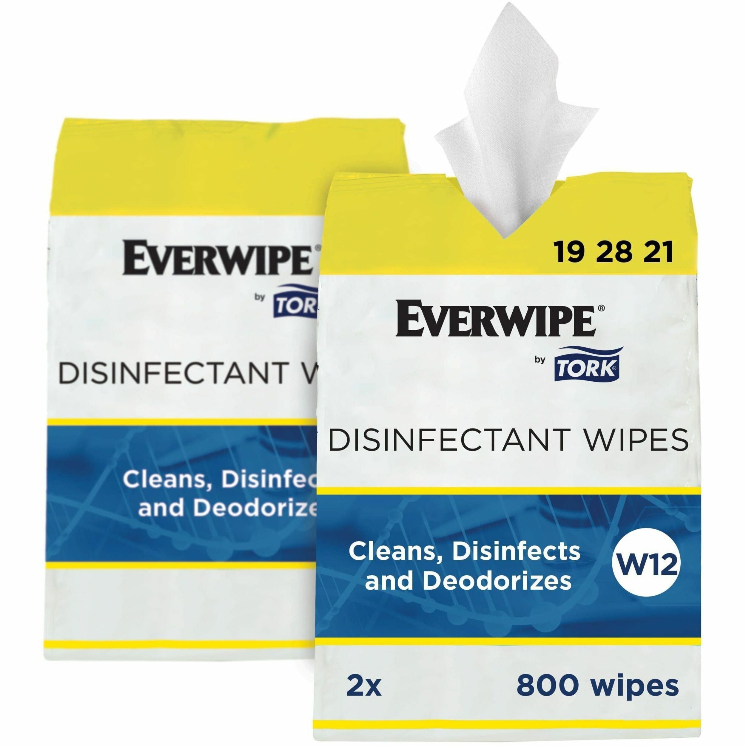 For Multipurpose - Wipe - 6" Length x 8" Width - Disinfectant, Deodorize, Disposable, Bleach-free - White - 800 Sheets - 2 Bucket