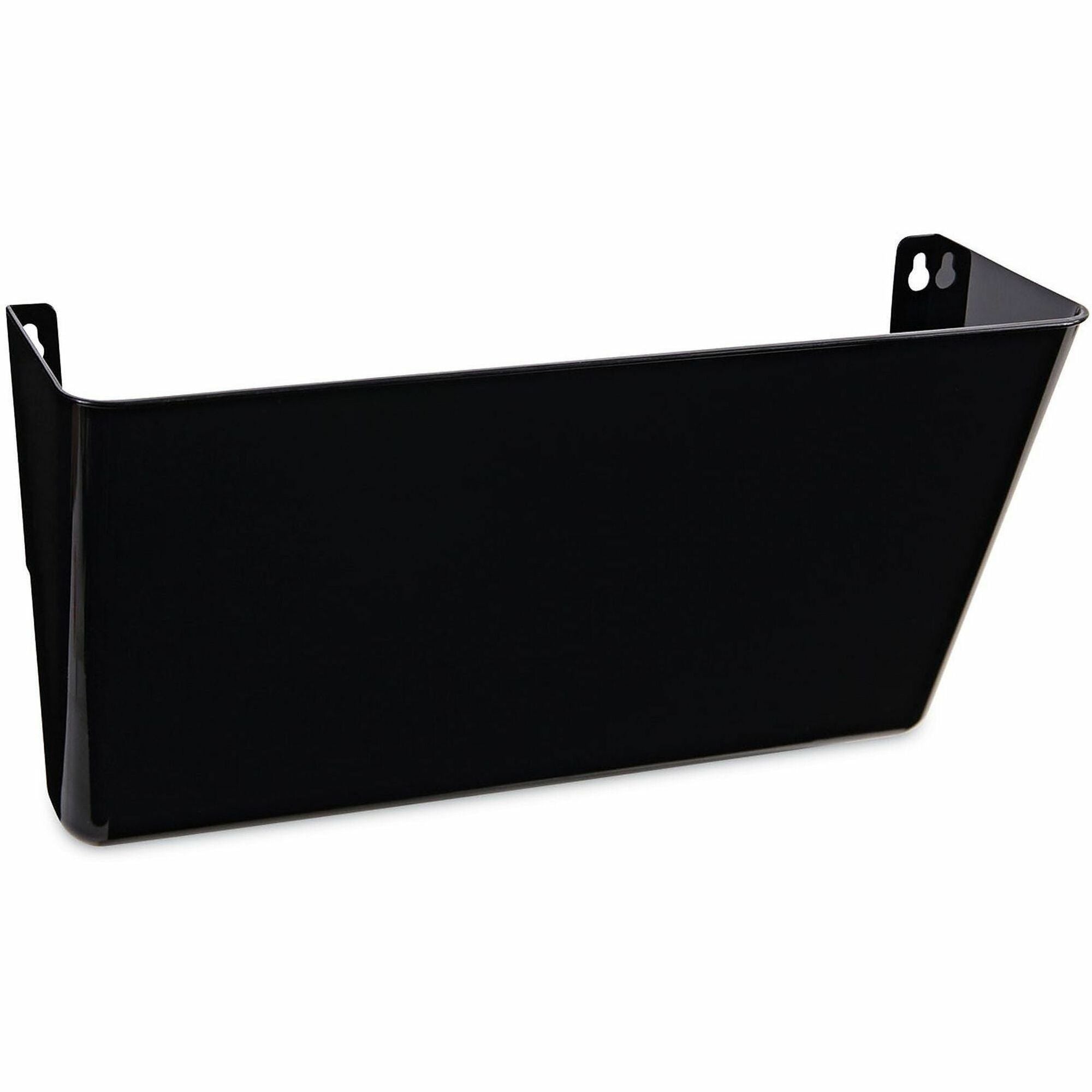 1 Pocket(s) - 7" Height x 13" Width x 4.13" Depth - Black - Plastic - 1 Each