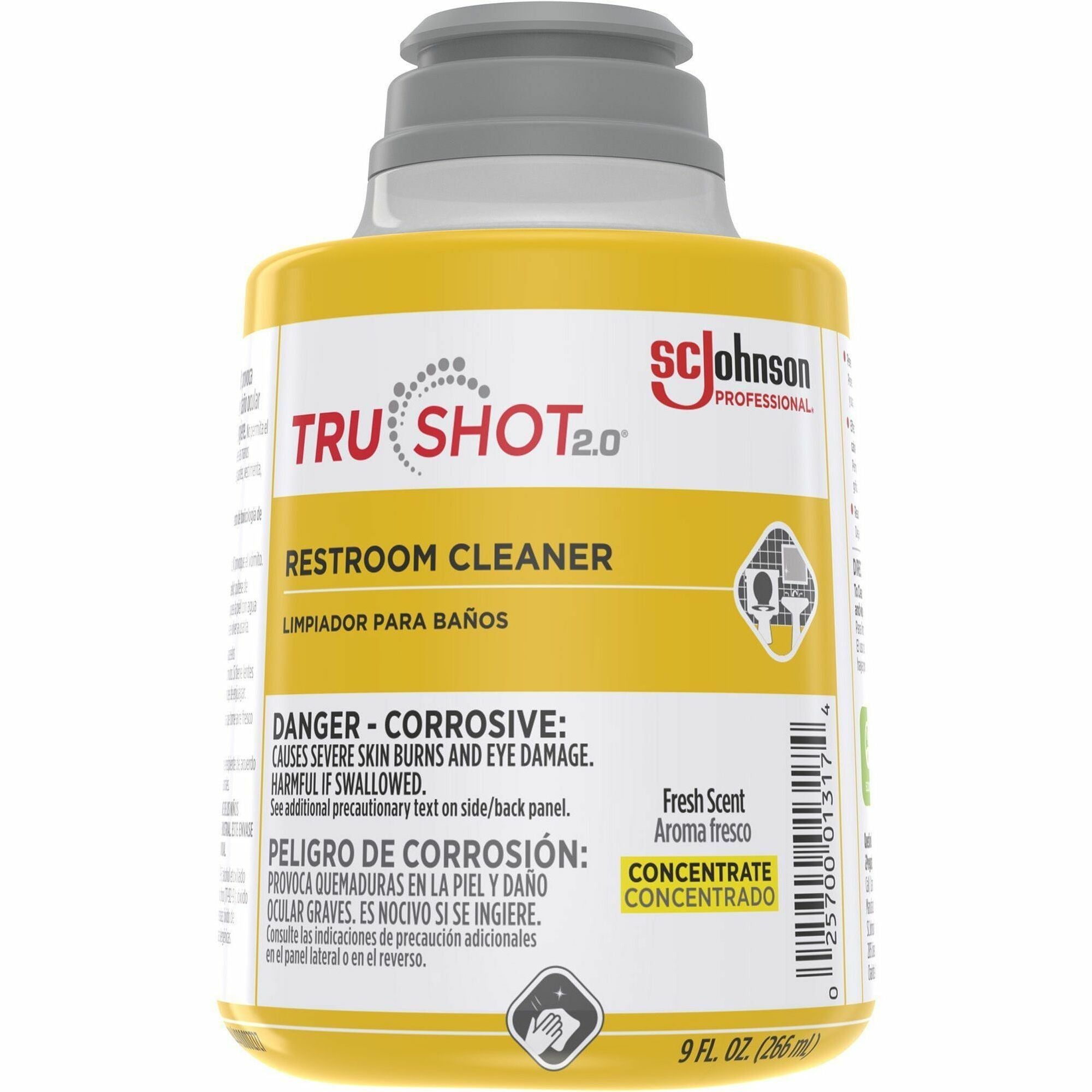 For Multi Surface, Multipurpose - Concentrate - Liquid - 9 fl oz (0.3 quart) - Fresh, Clean Scent - Easy to Use, Spill Resistant - Clear Cartridge - 1 Each