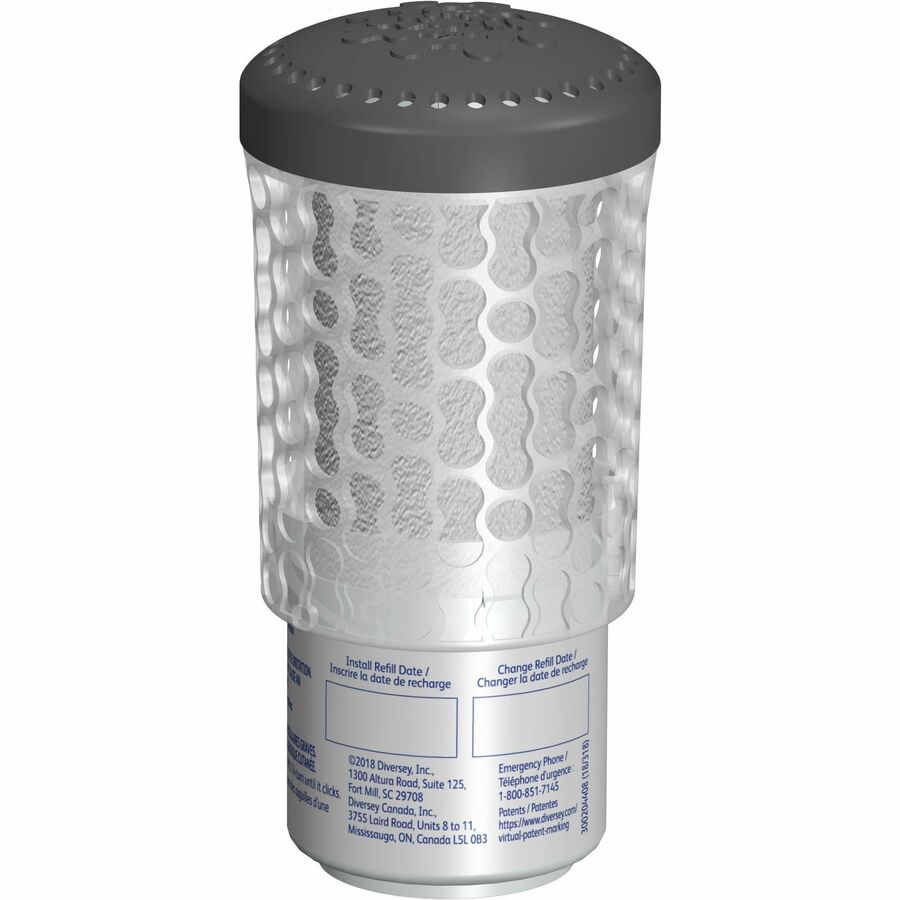 6000 ft³ - 1.7 fl oz (0.1 quart) - Fresh - 60 Day - Odor Neutralizer, Spill Resistant, Wall Mountable - 6 / Carton