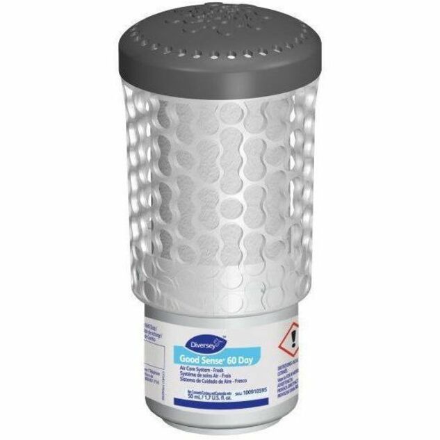 6000 ft³ - 1.7 fl oz (0.1 quart) - Fresh - 60 Day - Odor Neutralizer, Spill Resistant, Wall Mountable - 6 / Carton