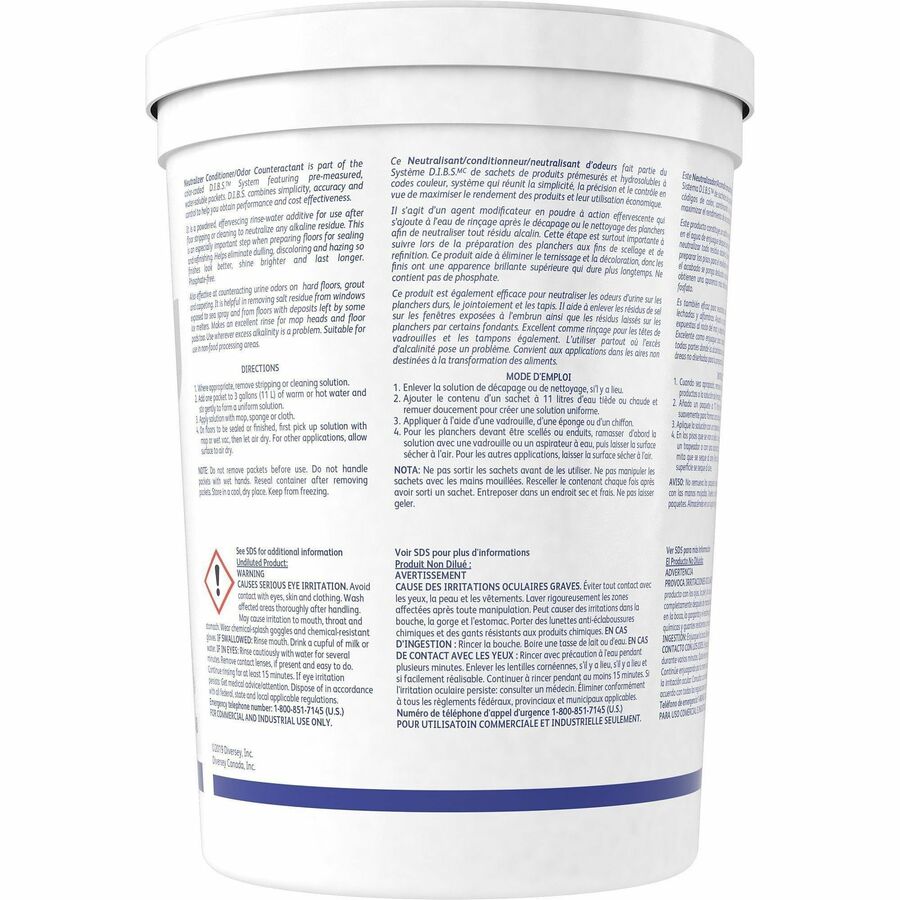For Surface, Floor - Powder - 0.50 oz (0.03 lb) - 6.5 to 99 pH - Deodorize, Odorless, Water Soluble - Off White - 1 Each