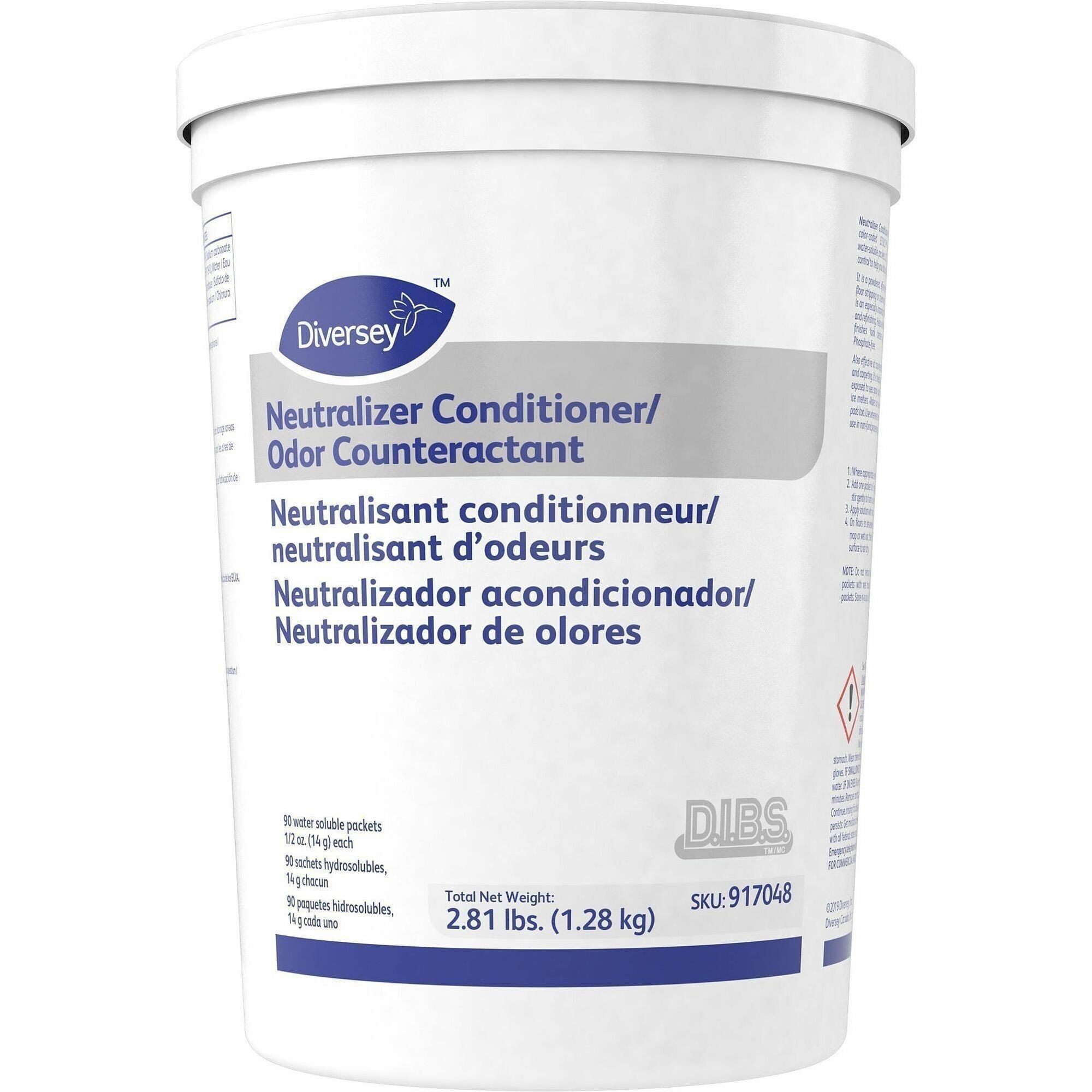 For Surface, Floor - Powder - 0.50 oz (0.03 lb) - 6.5 to 99 pH - Deodorize, Odorless, Water Soluble - Off White - 1 Each