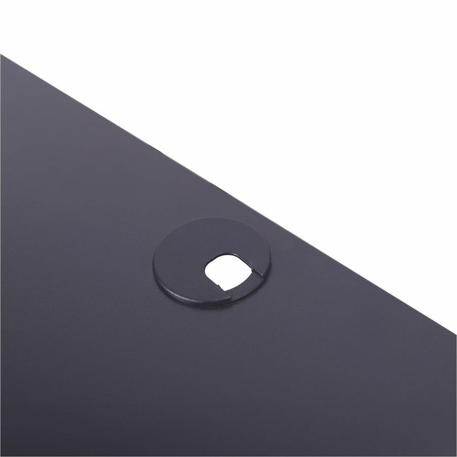4.70" Height x 30" Width x 9" Depth - Desk - Black - For Monitor - Electrical Outlet, USB Charging Port, Cable Management