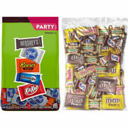 Hershey Chocolate Assortment, Nougat, Caramel, Peanut Butter, Milk Chocolate, Dark Chocolate Mint, 2 per Carton