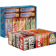 Hershey Chocolate Assortment, Milk Chocolate, Milk Chocolate with Almond, Peanut Butter, Individually Wrapped, 2 Cartons