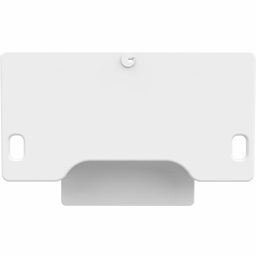 Rocelco Sit/Stand Desk Riser, White, 45.7" Wide x 23.6" Deep x 20" High, 45 lb Load Capacity, Ergonomic, Adjustable, Retractable Keyboard Tray, Cable Management, Grommet, Supports 3 Displays, 1 Each