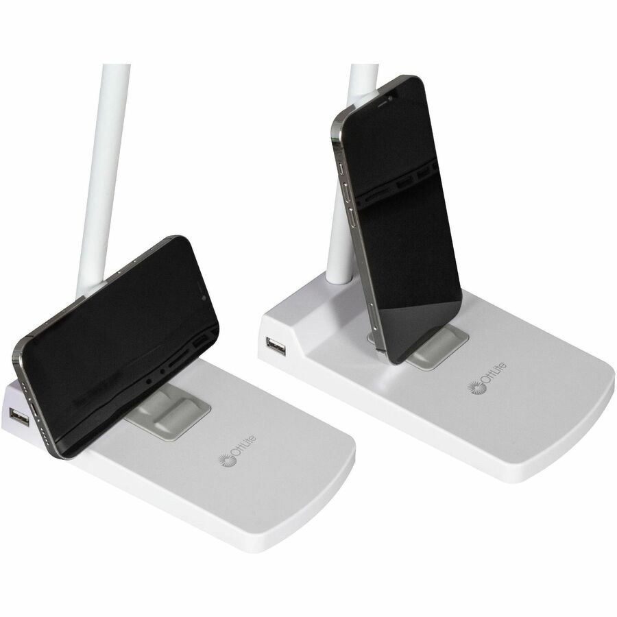 OttLite Swivel LED Desk Lamp with USB Charging and Stand