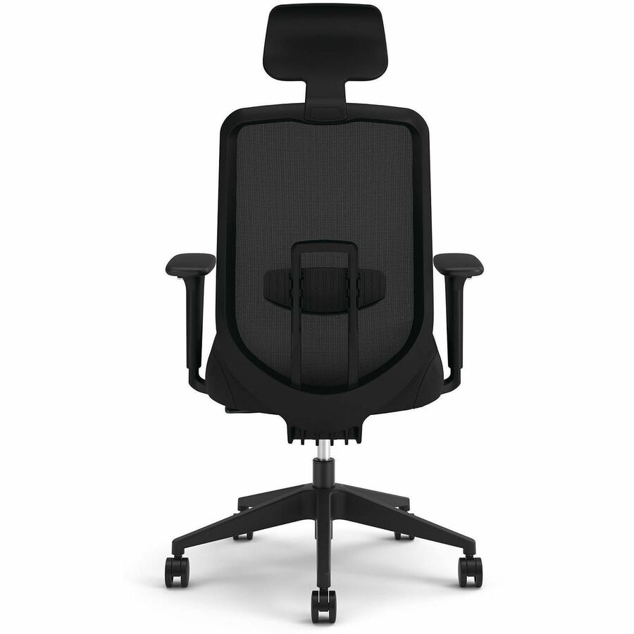 HON Altern Task Chair, Fabric and Foam Seat, Mesh Mid Back, Black Frame, Adjustable Armrests, Lumbar Support, Tilt Mechanism, 1 Each