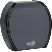 LoCor Paper Jumbo Bath Tissue Dispenser, Roll Dispenser, Matte Gray, 4.8" H x 12" W x 11.8" D, 1 Each