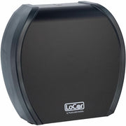 LoCor Paper Jumbo Bath Tissue Dispenser, Roll Dispenser, Matte Black, 4.8" H x 12" W x 11.8" D, 1 Each