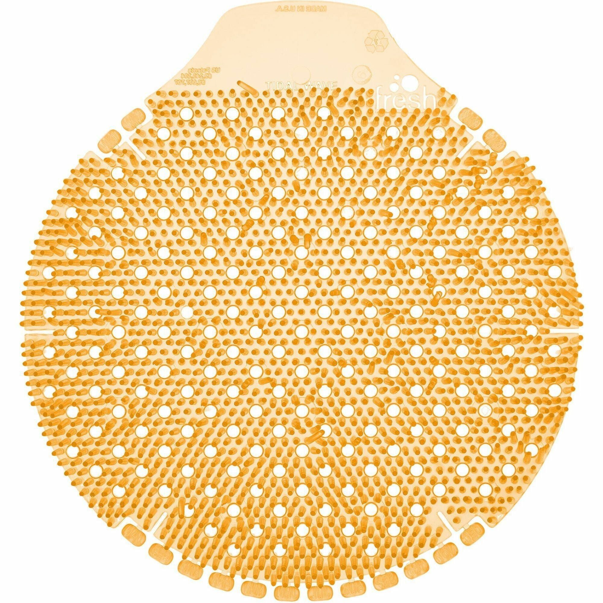 Fresh Products Tidal Wave Urinal Screens, Summer Sunshine, Orange, Splash Reducer, Odor Control, Lasts up to 60 Days, 6/Box