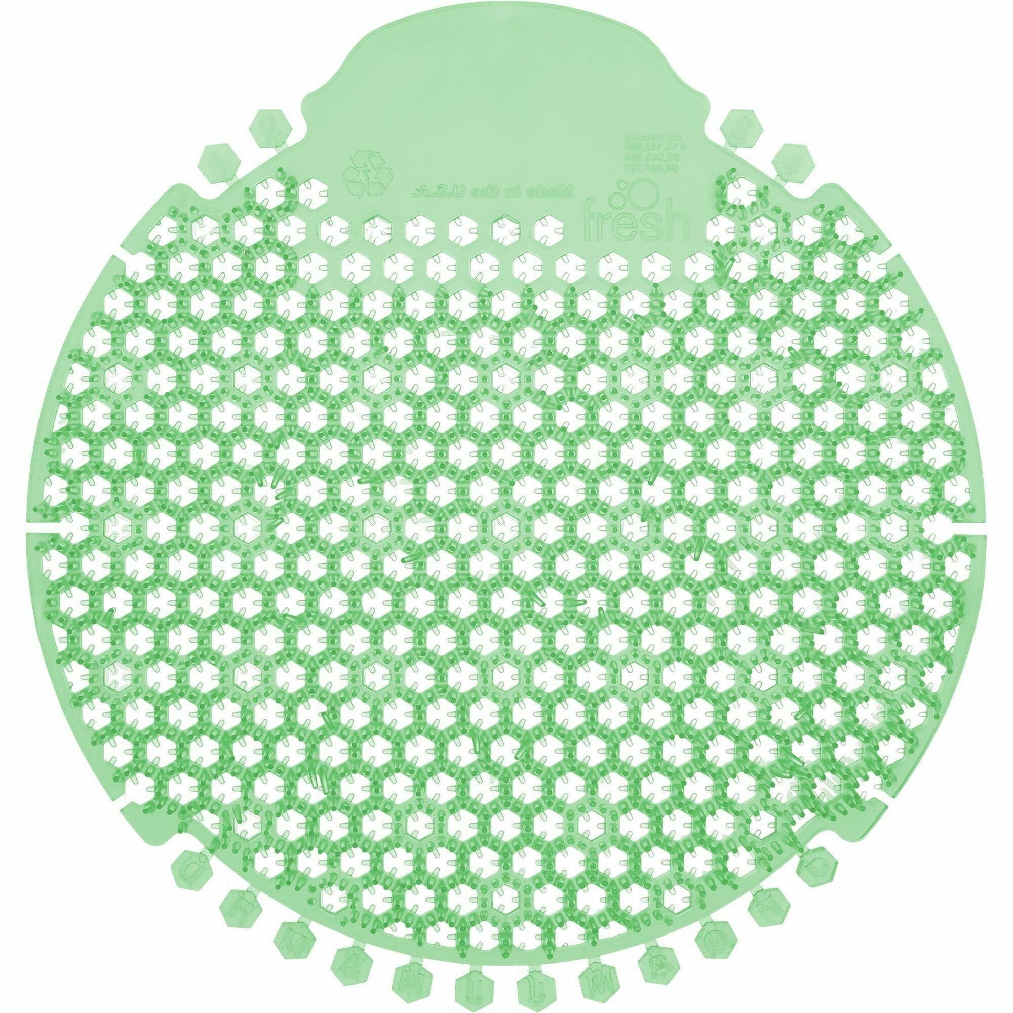 Fresh Products Wave 360 Urinal Screens - Lasts upto 60 Days - Splash Reducer, Odor Control - 5 / Box - Green