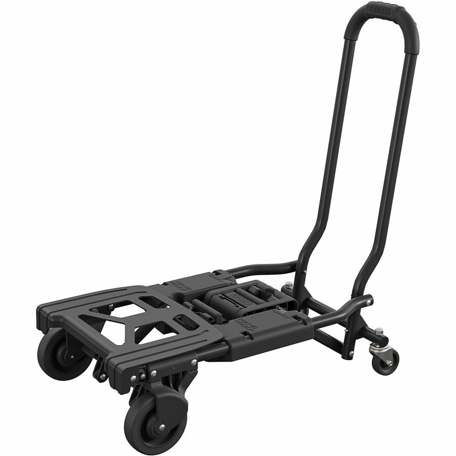 Cosco Shifter Hand Truck & Cart - 300 lb Load Capacity - 16" Width x 32.50" Depth x 34.30" Height - Steel Frame - Black - 1 Each