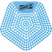 Genuine Joe Urinal Screens - Lasts upto 30 Days - Dual Sided Design - 10 / Carton - Blue