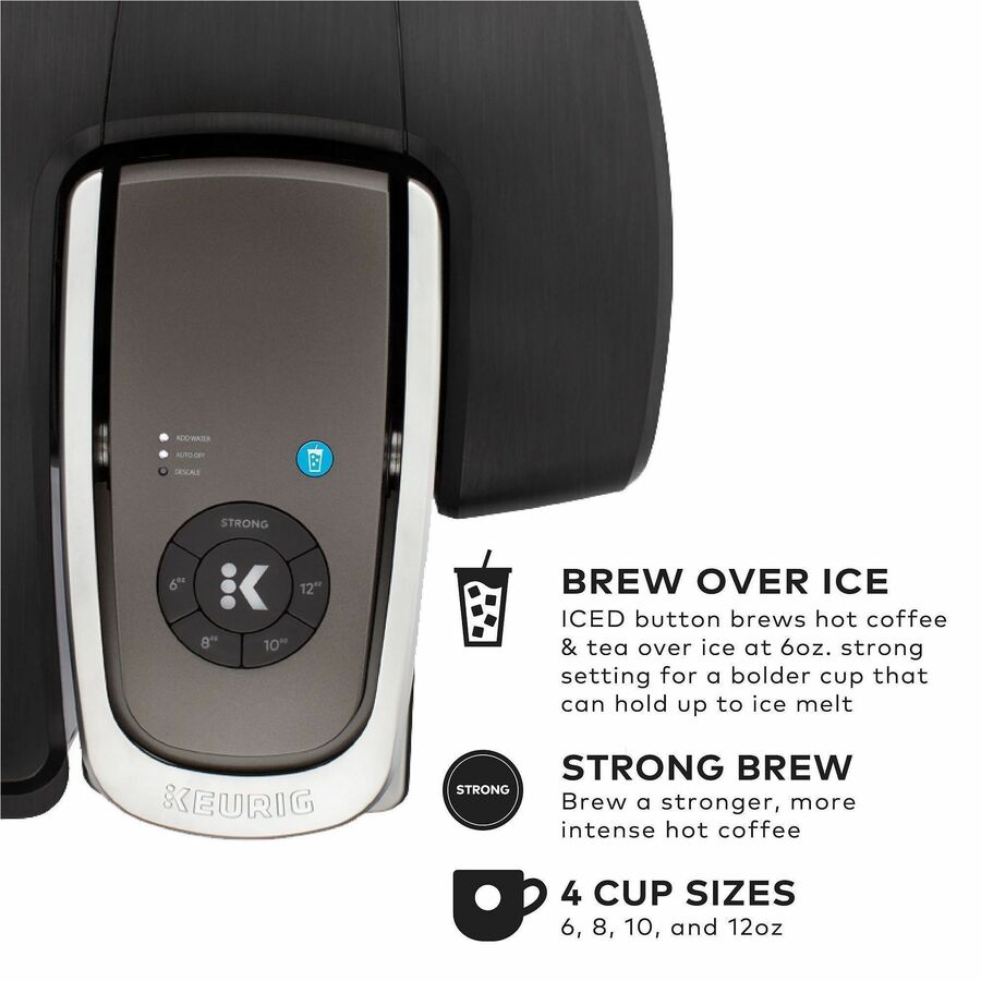 1450 W - 3 quart - Single-serve - K-Cup Pod/Capsule Brand - Black