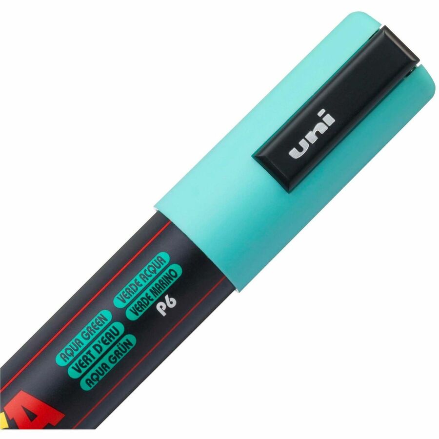 uniball™ POSCA Paint Marker - 1.8 mm Fine Bullet, 2.5 mm Marker Point - Erasable - Washable - White, Yellow, Apricot, Pink, Lavender, Blue, Green Ink - Water Based - 8 / Pack