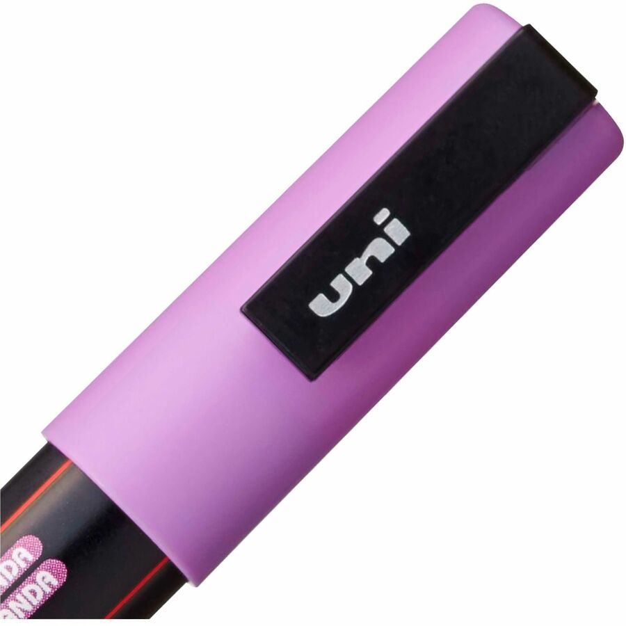 uniball™ POSCA Paint Marker - 0.9 mm Fine Bullet, 1.3 mm Marker Point - Erasable - Washable - White, Yellow, Apricot, Pink, Lavender, Blue, Green Ink - Water Based - 8 / Pack