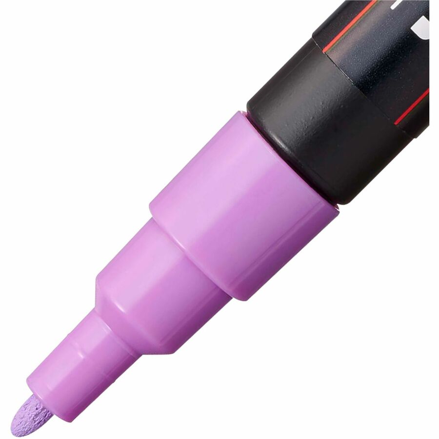 uniball™ POSCA Paint Marker - 0.9 mm Fine Bullet, 1.3 mm Marker Point - Erasable - Washable - White, Yellow, Apricot, Pink, Lavender, Blue, Green Ink - Water Based - 8 / Pack
