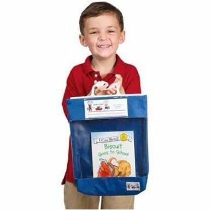 Seat Sack Read-n-Go Book Baggies - Original Blue - Poly Cotton - Classroom, School - 1 Each