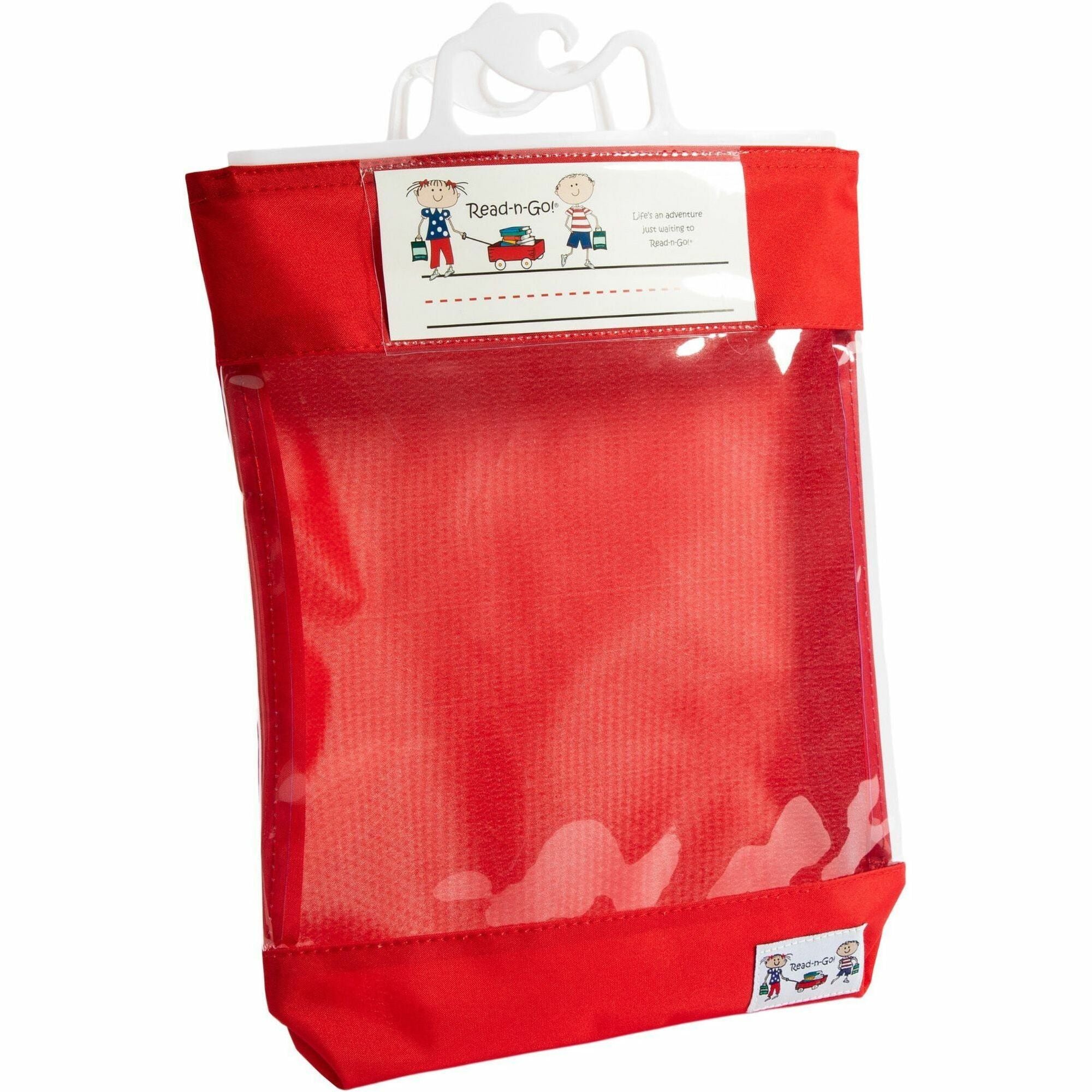 Seat Sack Read-n-Go Book Baggies - 10.50" Width x 2" Depth - Apple Red - Poly Cotton - Classroom, School - 1 Carton