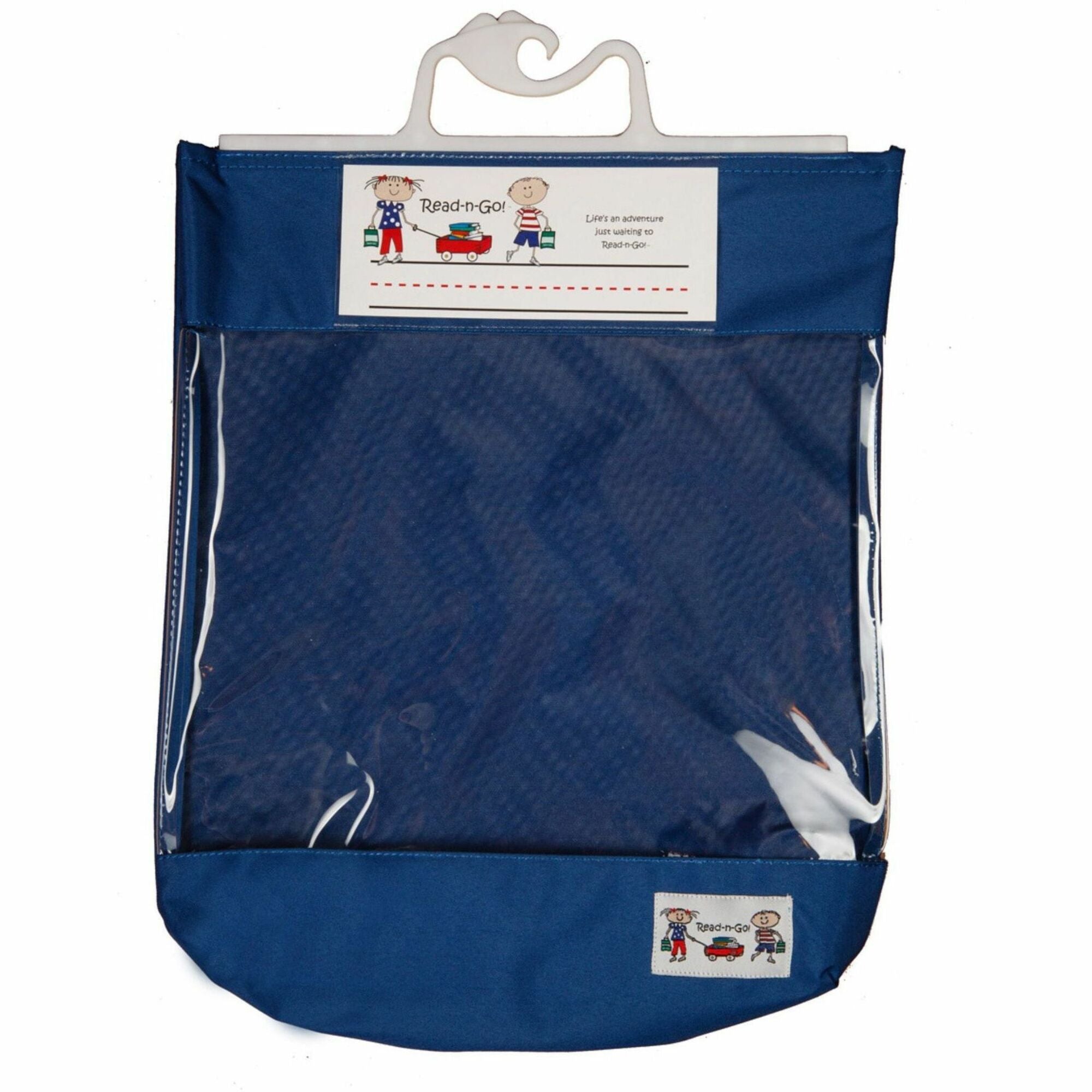Seat Sack Read-n-Go Book Baggies - 10.50" Width x 2" Depth - Original Blue - Poly Cotton - Classroom, School - 1 Carton