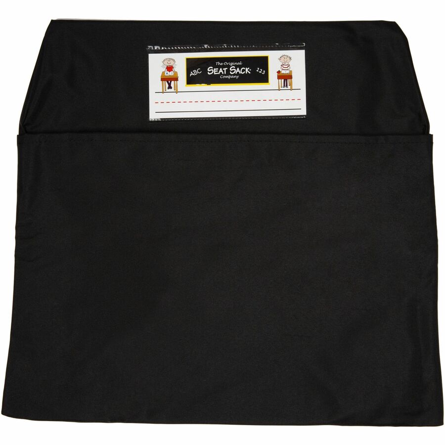 Seat Sack Classroom Pack One-Pocket - 1 Pocket(s) - 1 Compartment(s) - 19" Width x 2" Depth - Chair - Elastic, Expandable, Washable, Durable, Laminated - Multi - Poly Cotton, Laminate - 25/Pack - 1 Carton