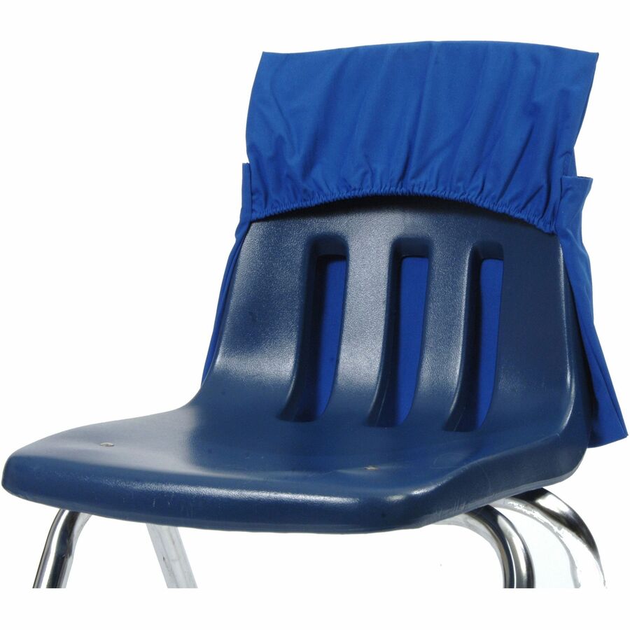Seat Sack One-Pocket Seat Sacks with Elastic Back - 1 Pocket(s) - 17" Width x 2" Depth - Chair - Elastic, Expandable, Washable, Durable - Multi - Plastic, Poly Cotton, Laminate - 1 Carton