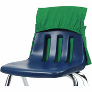 Seat Sack One-Pocket with Elastic Back - 1 Pocket(s) - 1 Compartment(s) - 17" Width x 2" Depth - Chair - Durable, Desk Space, Laminated, Elastic, Washable, Expandable - Green - Poly Cotton - 1 Carton