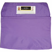 Seat Sack Classroom Pack One-Pocket - 1 Pocket(s) - 1 Compartment(s) - 14" Width x 2" Depth - Chair - Desk Space, Durable, Laminated, Washable, Expandable, Easy to Clean - Purple - Poly Cotton - 25/Pack - 1 Carton