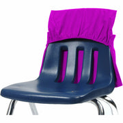 Seat Sack One-Pocket Seat Sacks with Elastic Back - 1 Pocket(s) - 17" Width x 2" Depth - Chair - Elastic, Expandable, Washable, Durable - Purple - Plastic, Poly Cotton, Laminate - 1 Carton