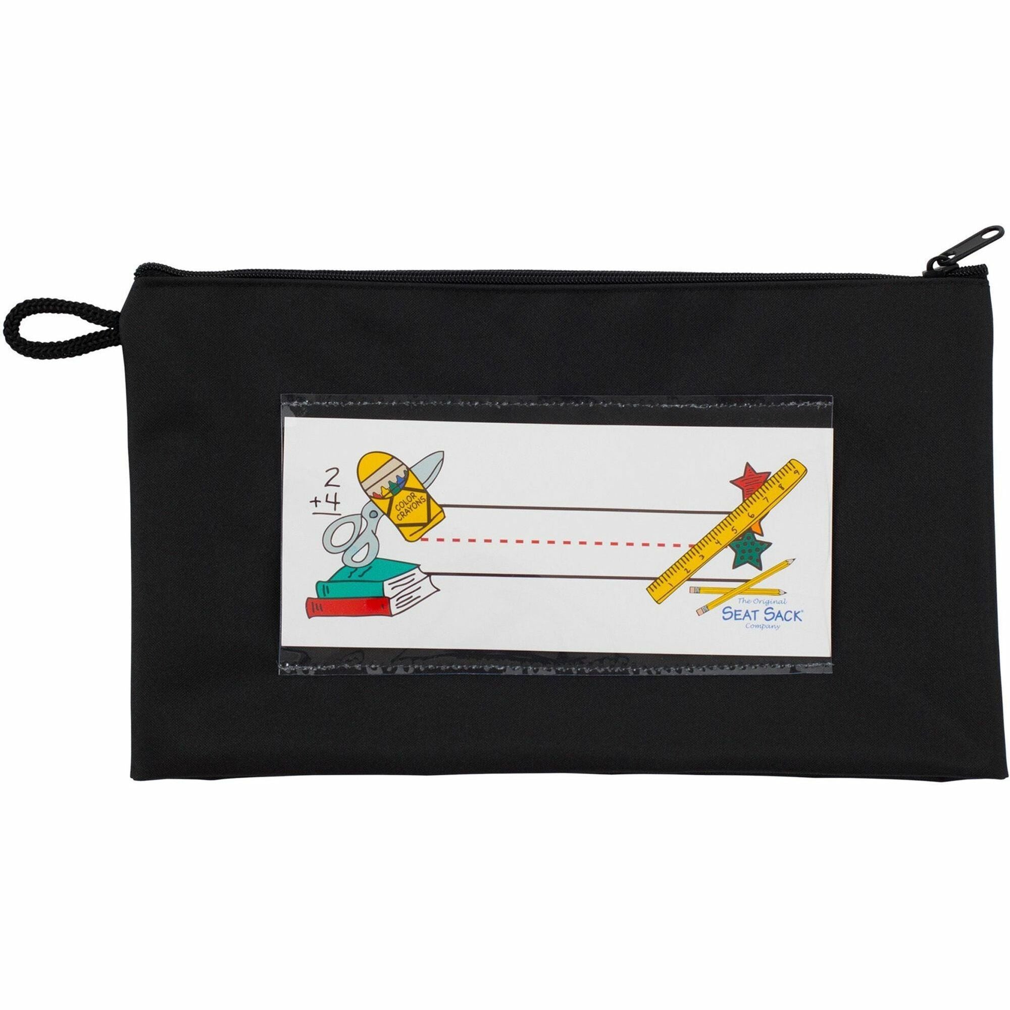 Seat Sack Pencil+Pouch, Tuxedo Black, 9.5" x 5.5" x 2", 1 Each