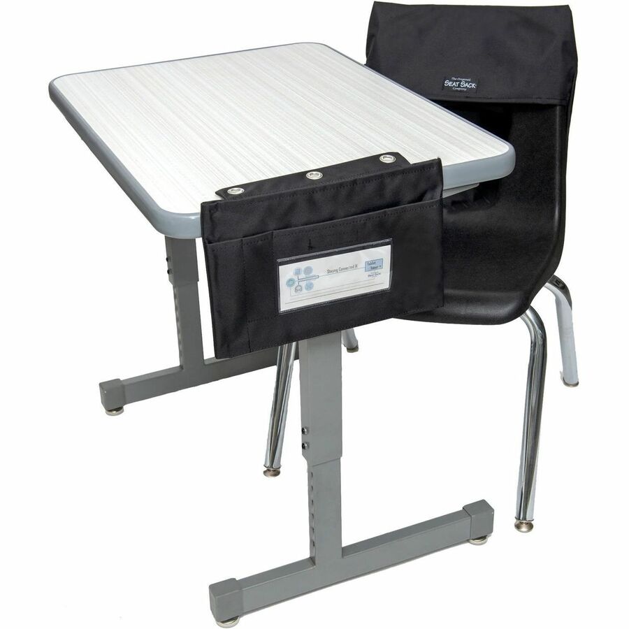 Seat Sack Tablet Taker Carrying Case (Pouch) Chromebook - Black - 9.8" Height x 12.8" Width x 1" Depth - Large Size - 50 / Carton