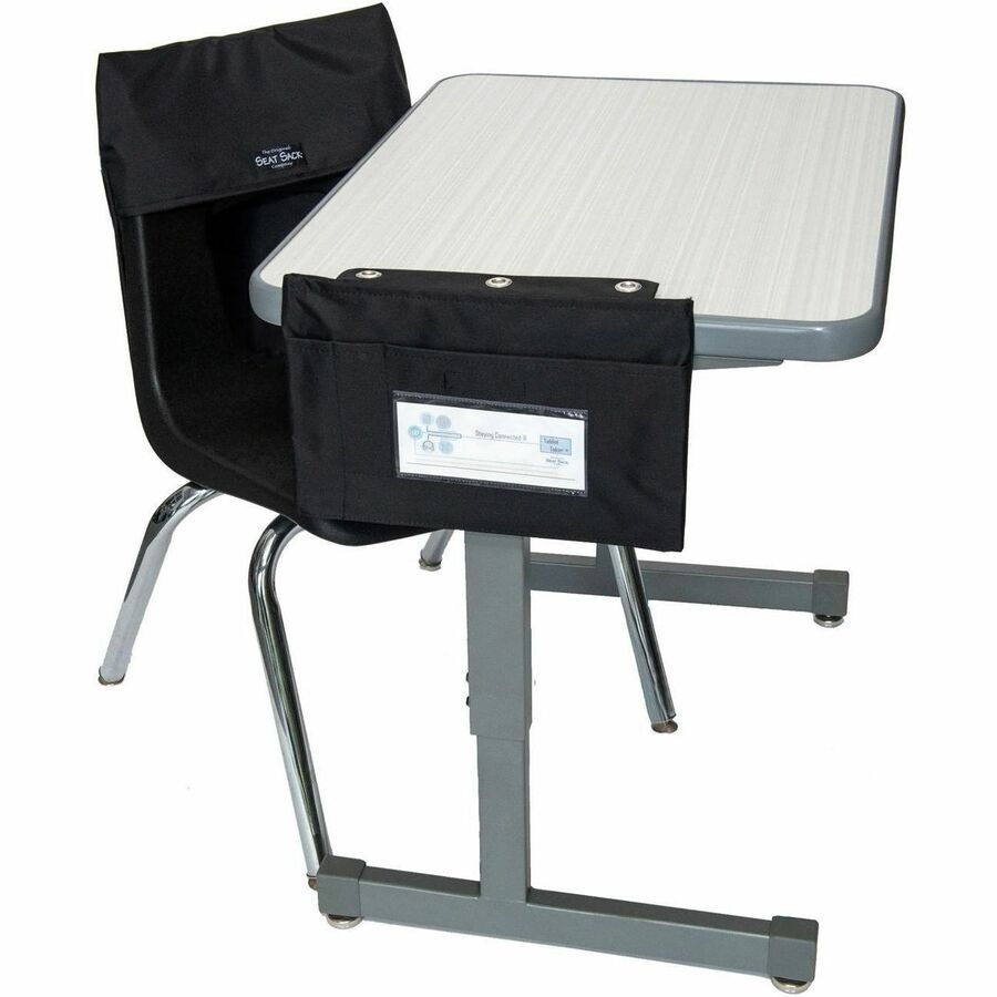 Seat Sack Tablet Taker Carrying Case (Pouch) Chromebook - Black - 9.8" Height x 12.8" Width x 1" Depth - Large Size - 50 / Carton