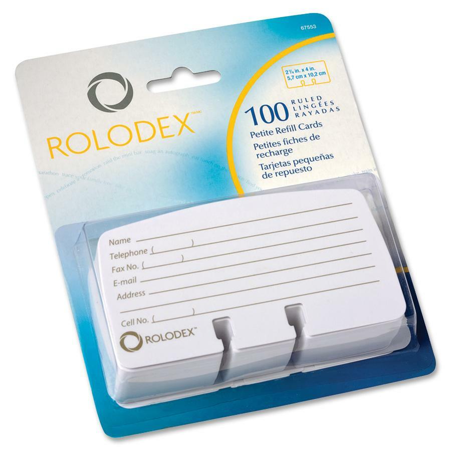 For 2.25" x 4" Size Card - White