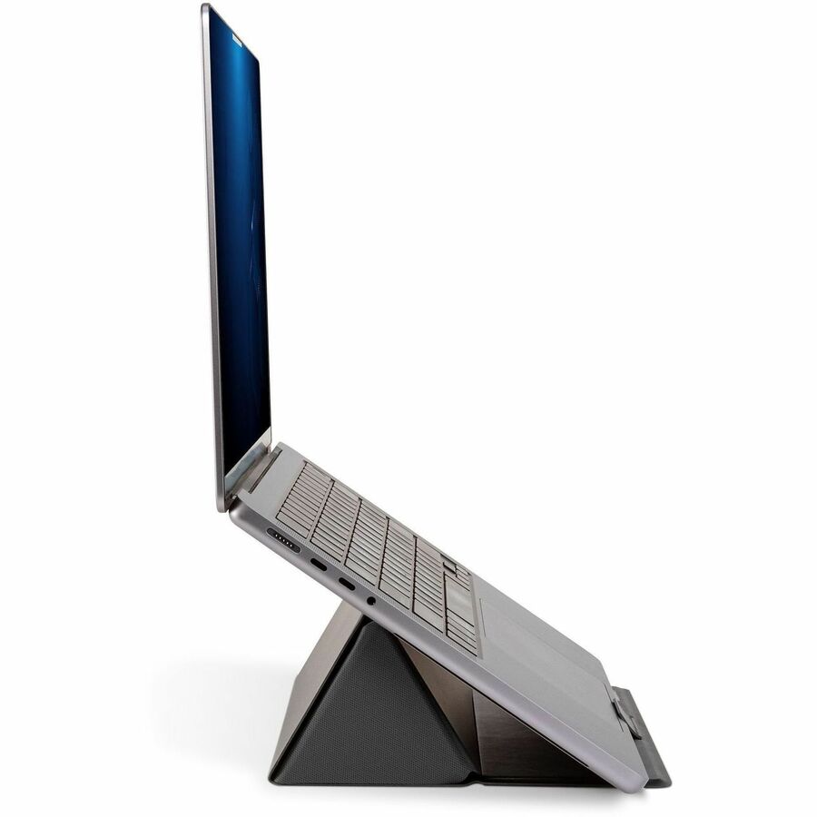 Black - Ergonomic, Adjustable Angle, Adjustable Height, Magnetic, Compact, Portable, Foldable - 1 Each