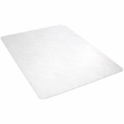Deflecto SuperGrip Chairmat, 60" x 46" with 25" x 12" Lip, Vinyl, Clear, 1 Each