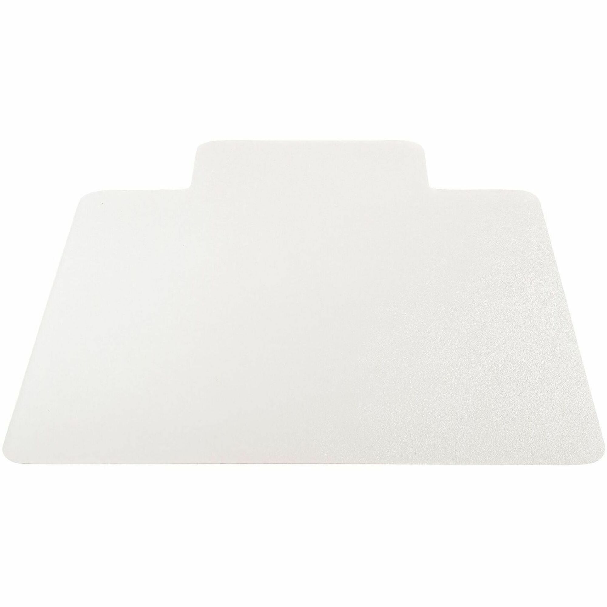 Deflecto SuperGrip Chairmat, 53" x 45" with 25" x 12" Lip, Vinyl, Clear, 1 Each